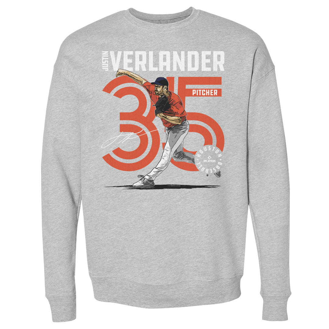 Justin Verlander Men&#39;s Crewneck Sweatshirt | 500 LEVEL