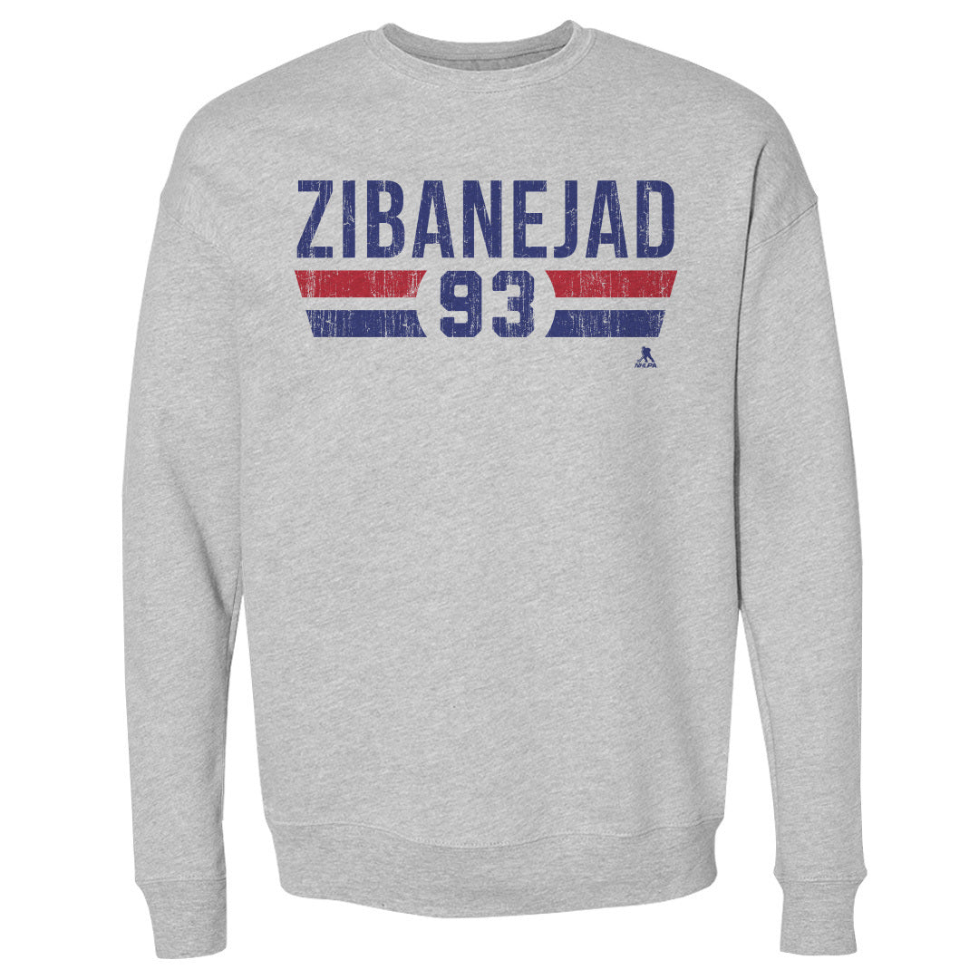 Mika Zibanejad Men&#39;s Crewneck Sweatshirt | 500 LEVEL