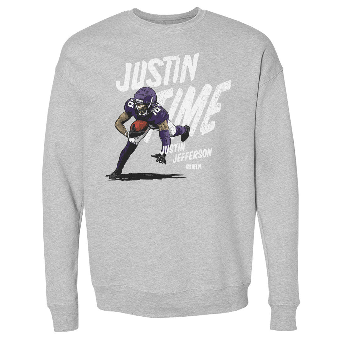 Justin Jefferson Men&#39;s Crewneck Sweatshirt | 500 LEVEL