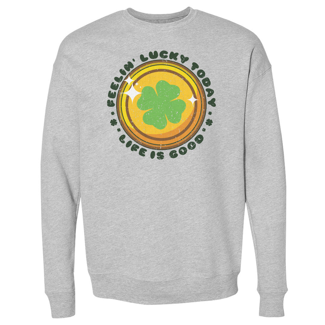 St. Patrick&#39;s Day Men&#39;s Crewneck Sweatshirt | 500 LEVEL