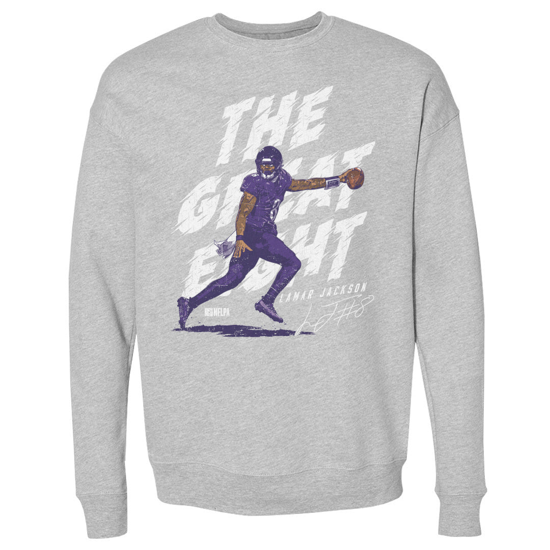 Lamar Jackson Men&#39;s Crewneck Sweatshirt | 500 LEVEL