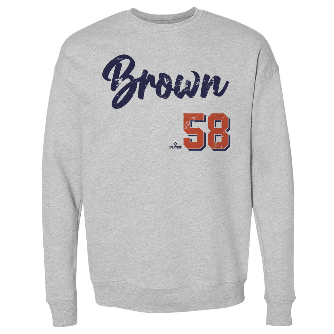 Hunter Brown Men&#39;s Crewneck Sweatshirt | 500 LEVEL