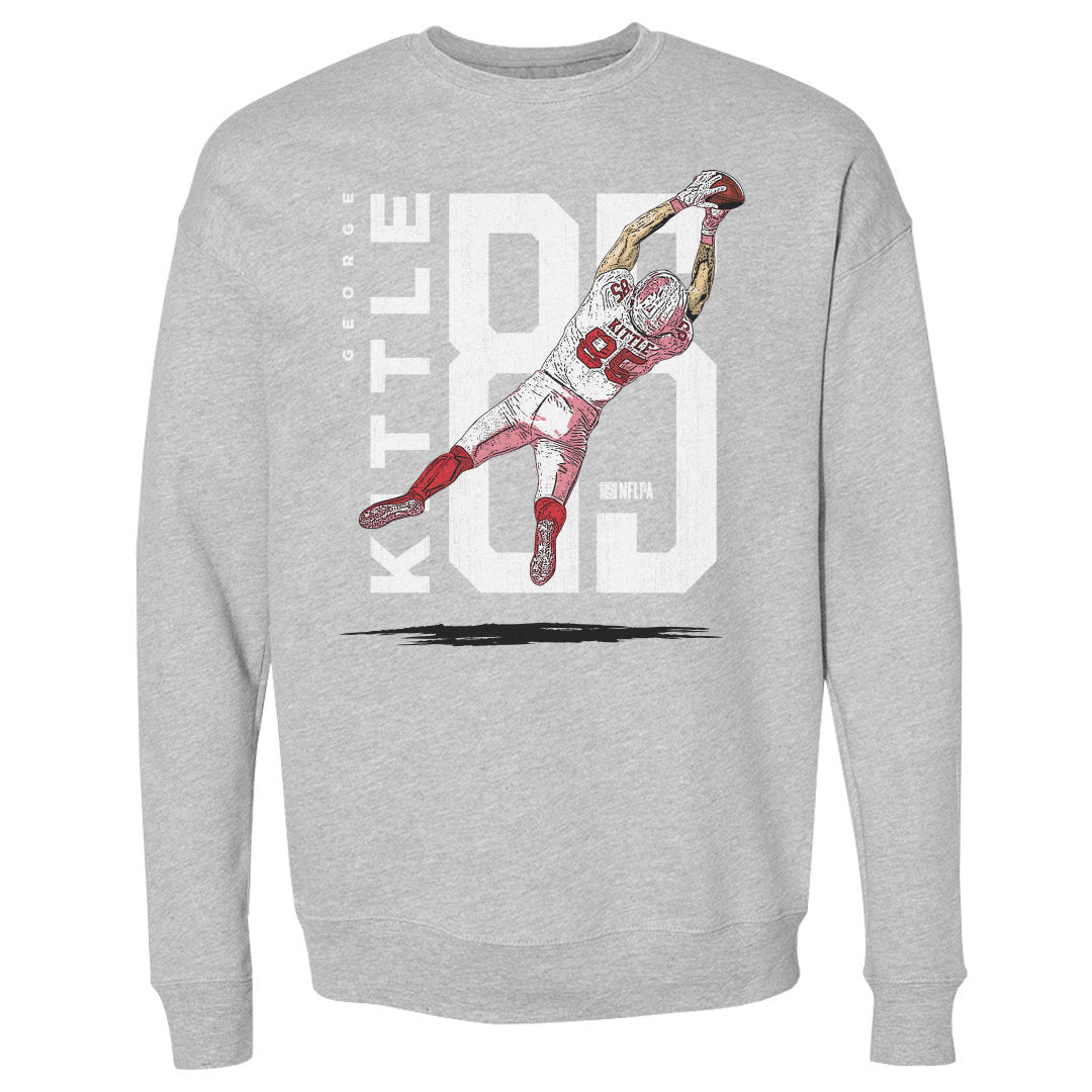 George Kittle Men&#39;s Crewneck Sweatshirt | 500 LEVEL