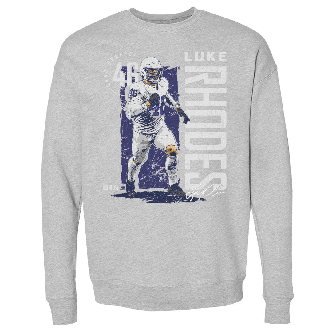 47 Men's Los Angeles Chargers Cover 2 Grey Long Sleeve T-Shirt