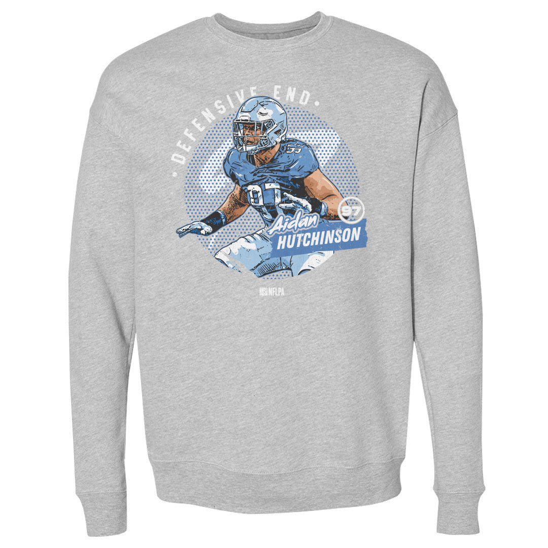 Aidan Hutchinson Men&#39;s Crewneck Sweatshirt | 500 LEVEL