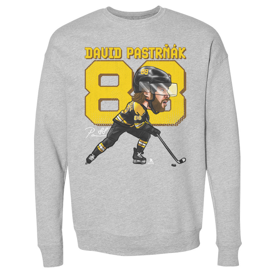 David Pastrnak Men&#39;s Crewneck Sweatshirt | 500 LEVEL