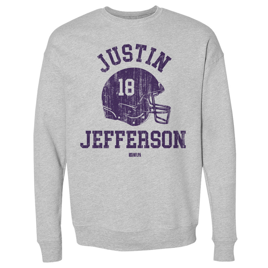 Justin Jefferson Men&#39;s Crewneck Sweatshirt | 500 LEVEL