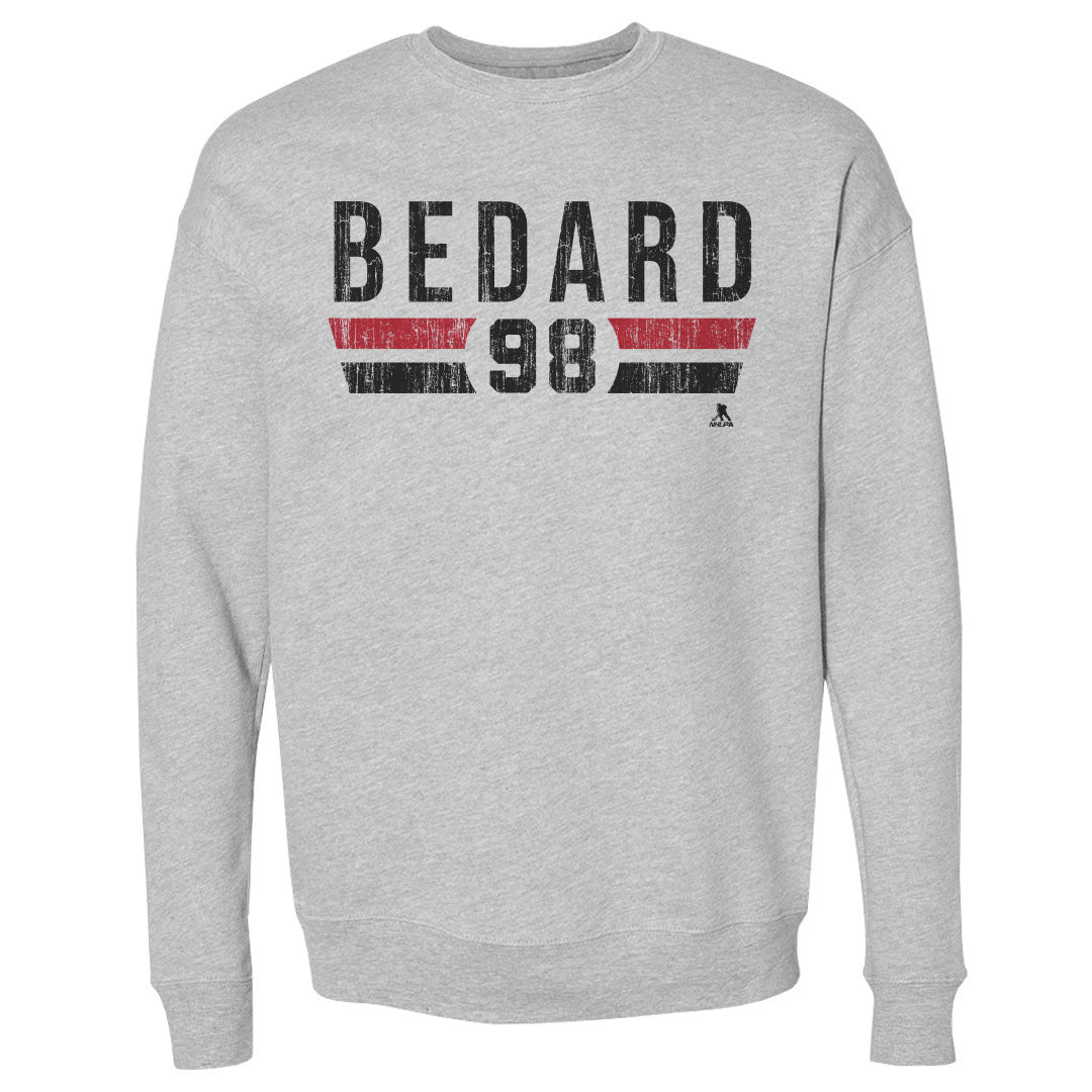 Connor Bedard Men&#39;s Crewneck Sweatshirt | 500 LEVEL