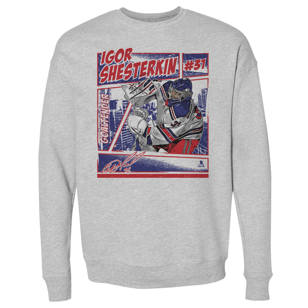 Igor Shesterkin Men&#39;s Crewneck Sweatshirt | 500 LEVEL