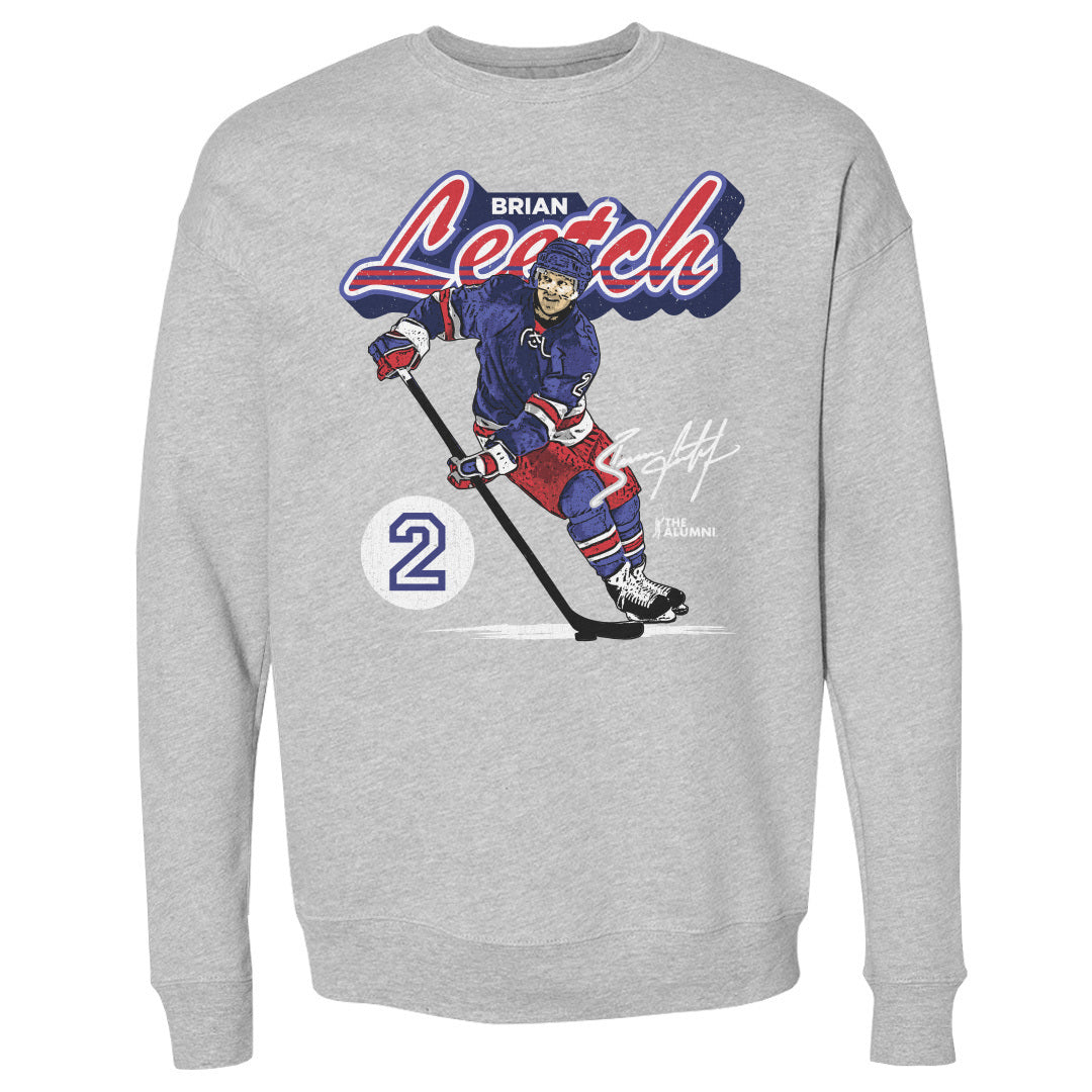 Brian Leetch Men&#39;s Crewneck Sweatshirt | 500 LEVEL