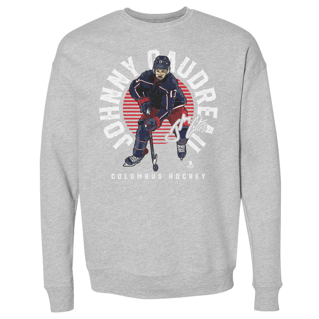 Johnny Gaudreau Men&#39;s Crewneck Sweatshirt | 500 LEVEL