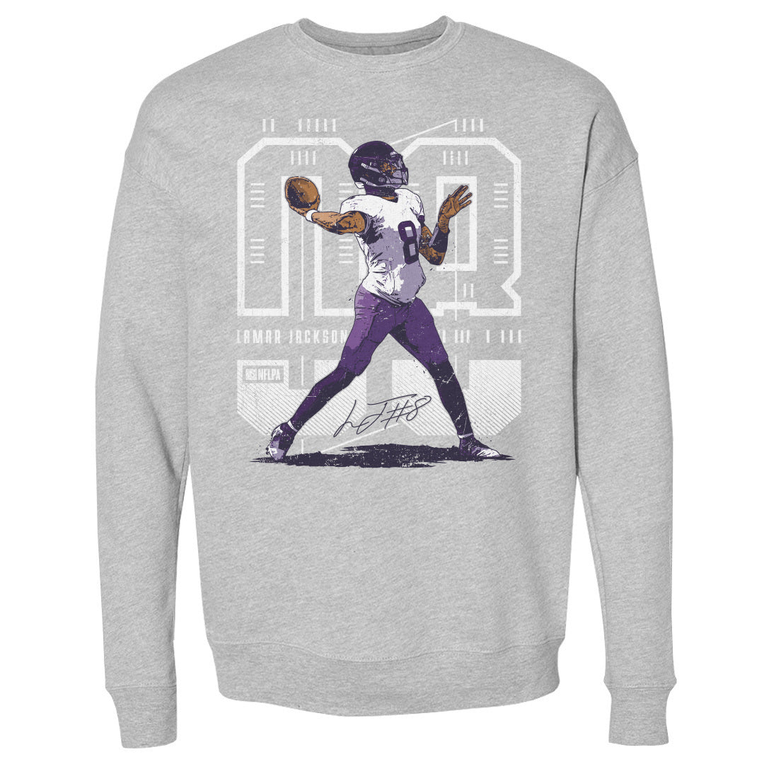 Lamar Jackson Men&#39;s Crewneck Sweatshirt | 500 LEVEL