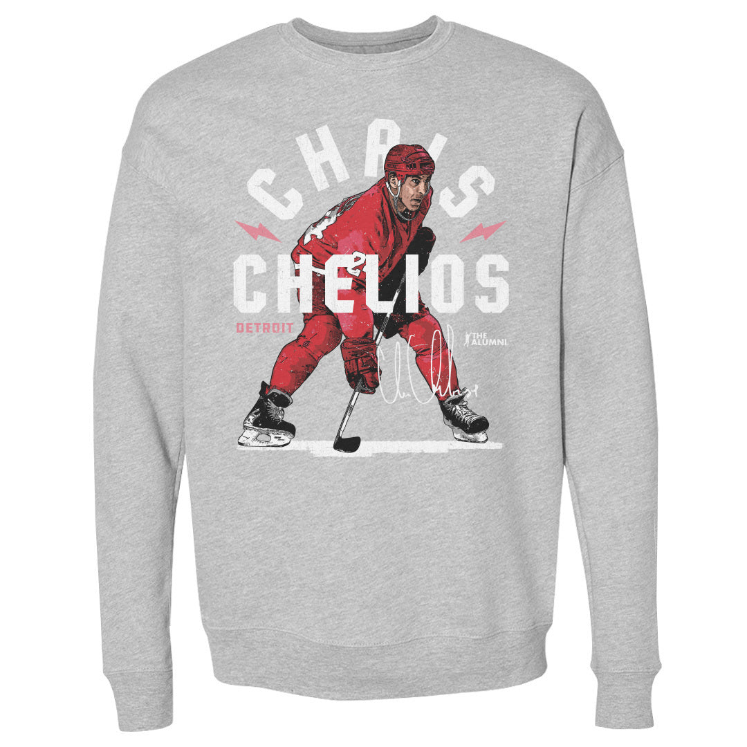 Chris Chelios Men&#39;s Crewneck Sweatshirt | 500 LEVEL