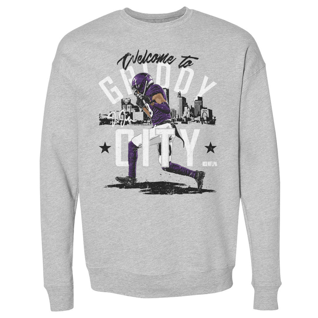 Justin Jefferson Men&#39;s Crewneck Sweatshirt | 500 LEVEL