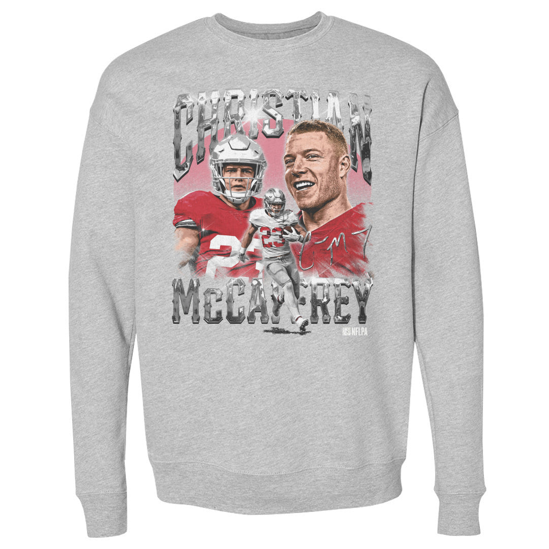 Christian McCaffrey Men&#39;s Crewneck Sweatshirt | 500 LEVEL