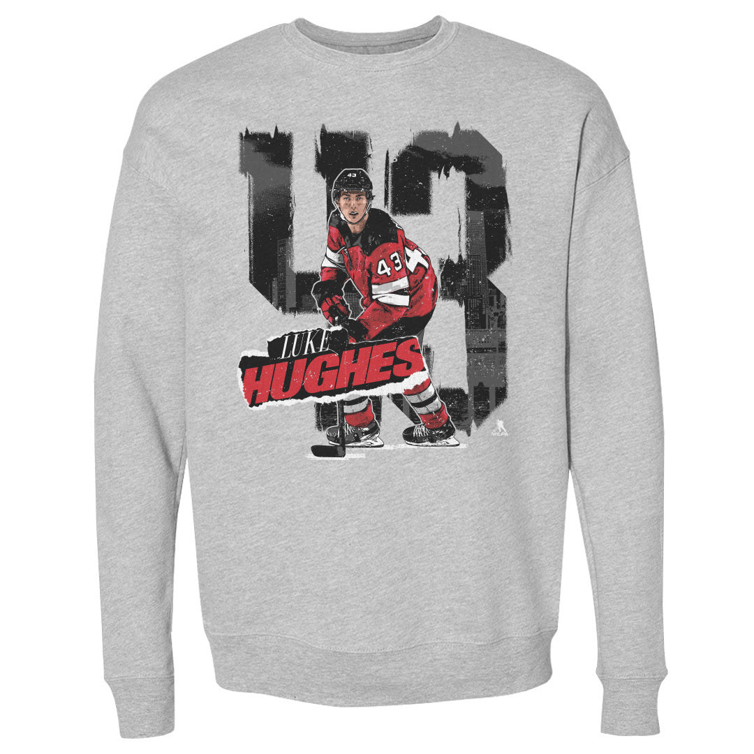 Luke Hughes Men&#39;s Crewneck Sweatshirt | 500 LEVEL