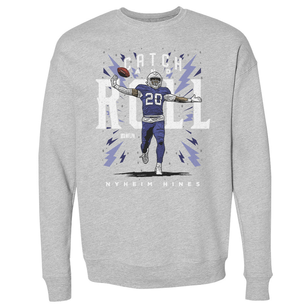 Nyheim Hines Men&#39;s Crewneck Sweatshirt | 500 LEVEL