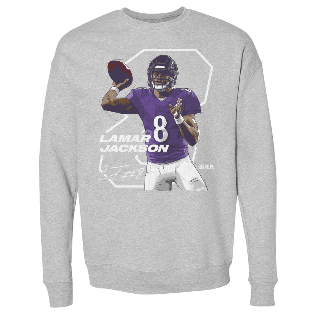 Lamar Jackson Men&#39;s Crewneck Sweatshirt | 500 LEVEL