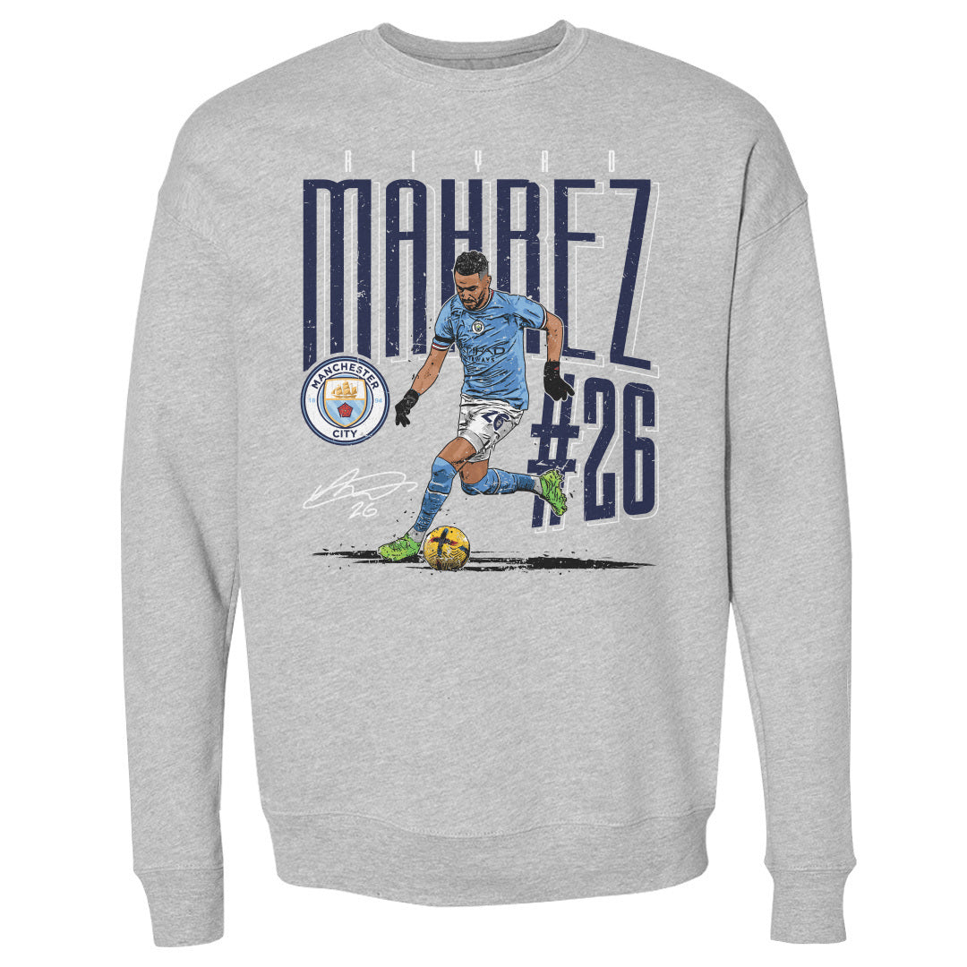 Riyad Mahrez Men&#39;s Crewneck Sweatshirt | 500 LEVEL