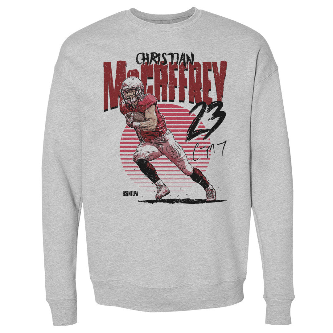 Christian McCaffrey Men&#39;s Crewneck Sweatshirt | 500 LEVEL