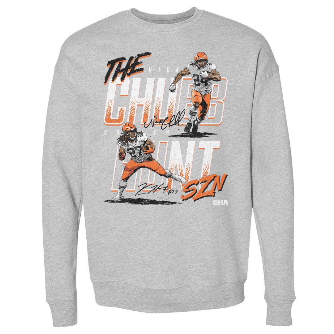 Nick Chubb Men&#39;s Crewneck Sweatshirt | 500 LEVEL