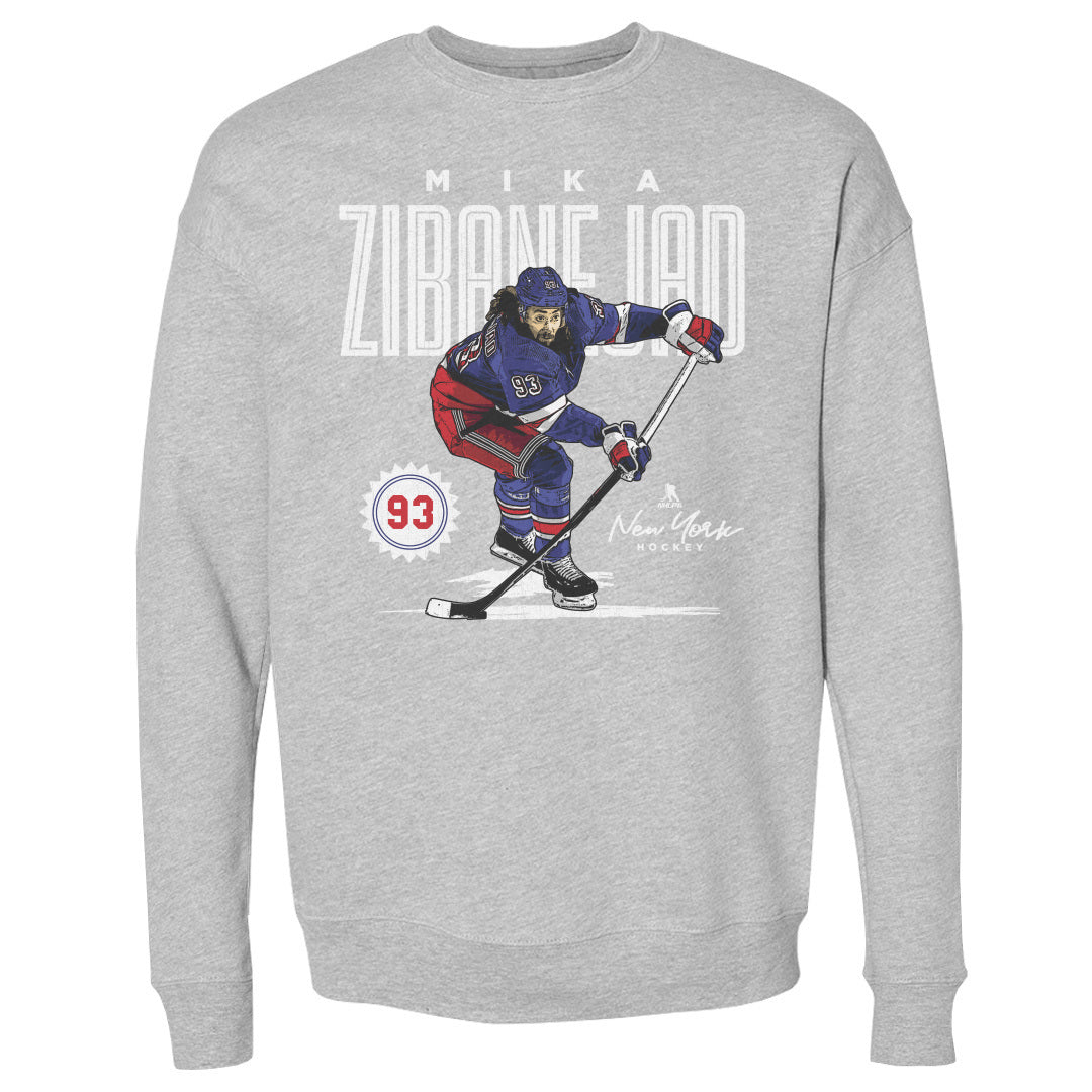 Mika Zibanejad Men&#39;s Crewneck Sweatshirt | 500 LEVEL