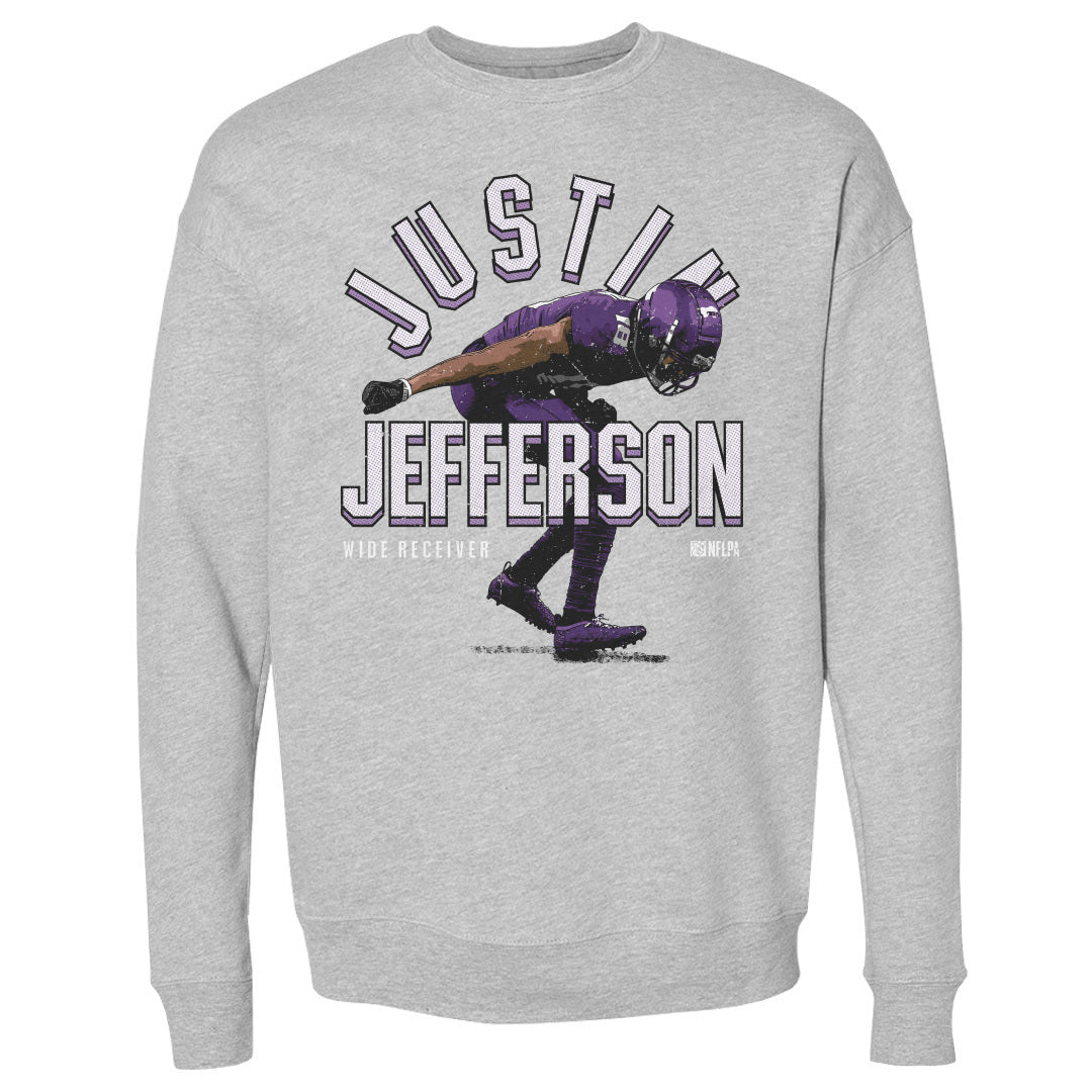 Justin Jefferson Men&#39;s Crewneck Sweatshirt | 500 LEVEL