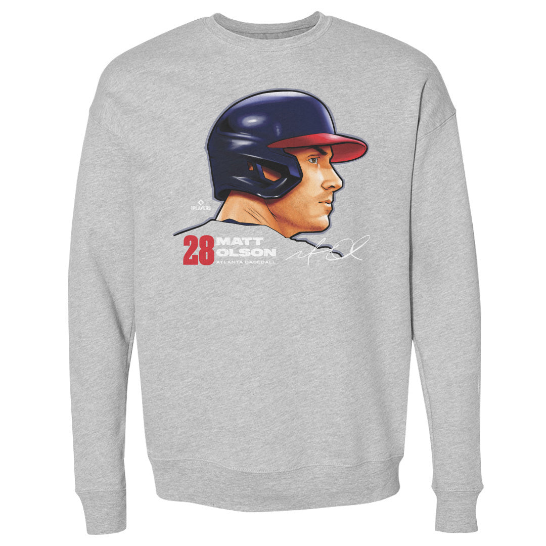 Matt Olson Men&#39;s Crewneck Sweatshirt | 500 LEVEL