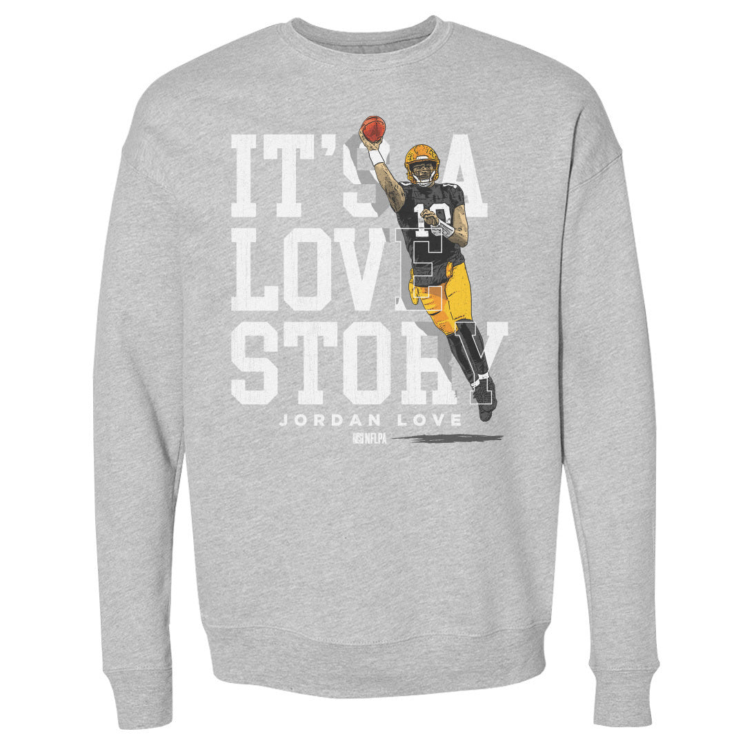 Jordan Love Men&#39;s Crewneck Sweatshirt | 500 LEVEL