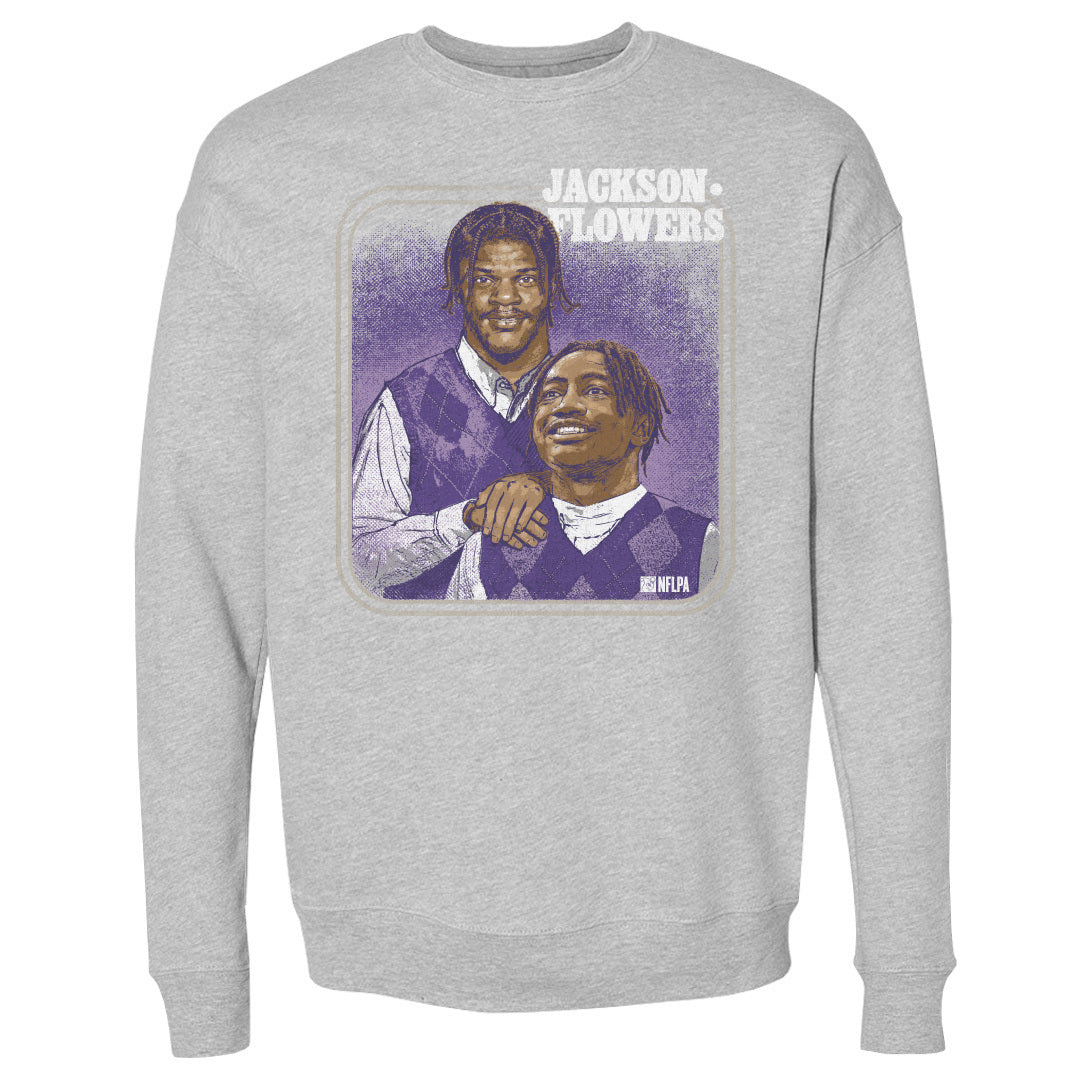 Lamar Jackson Men&#39;s Crewneck Sweatshirt | 500 LEVEL