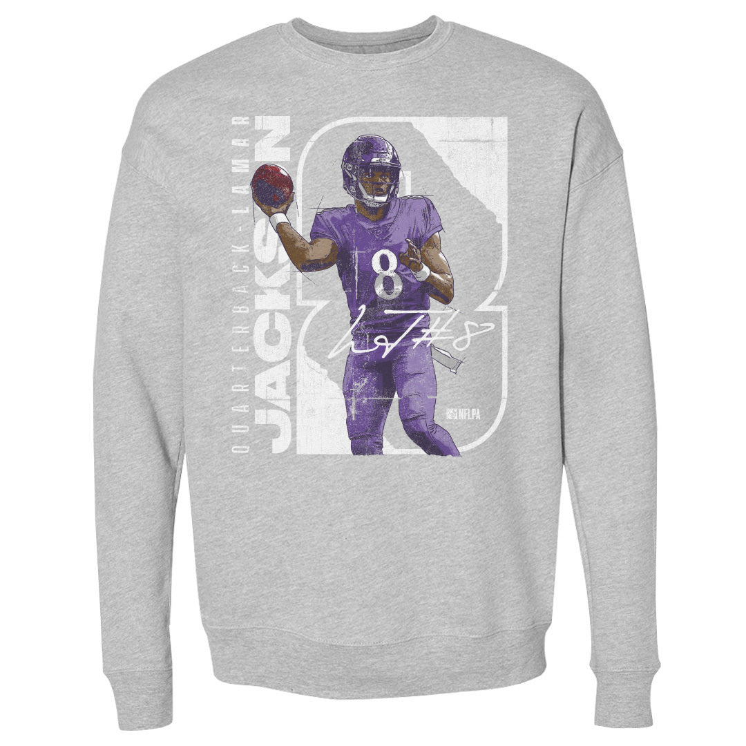 Lamar Jackson Men&#39;s Crewneck Sweatshirt | 500 LEVEL