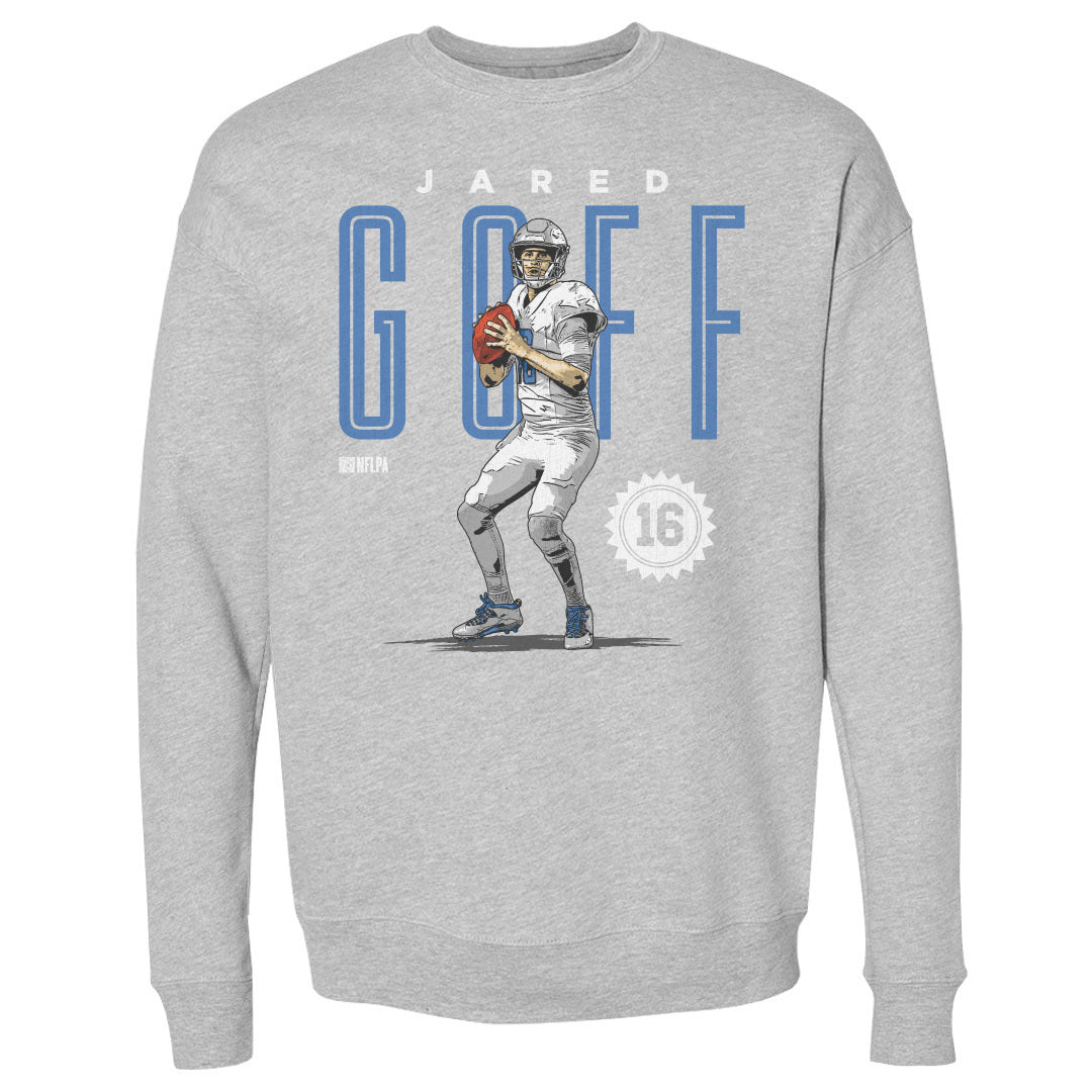 Jared Goff Men&#39;s Crewneck Sweatshirt | 500 LEVEL