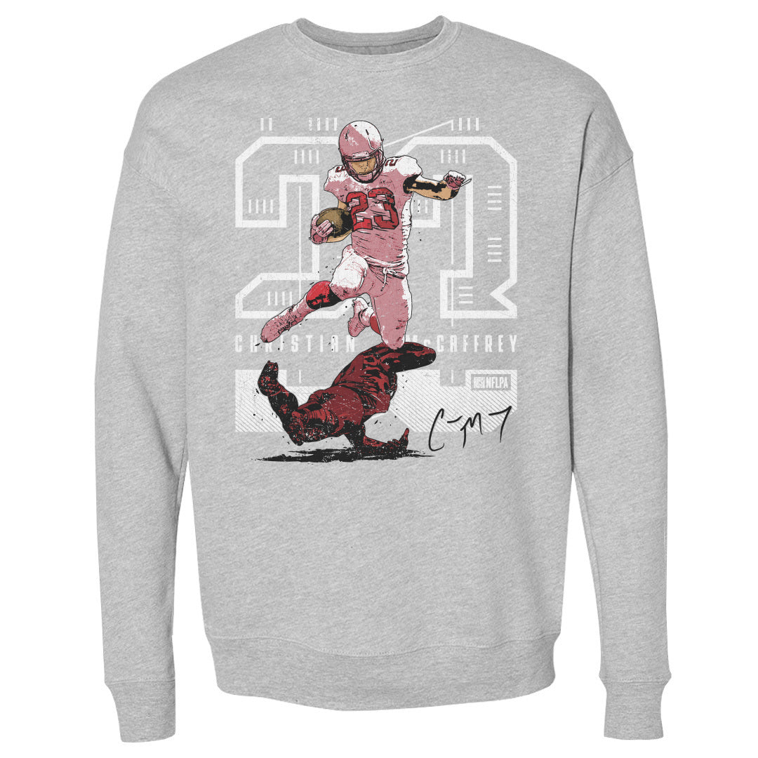 Christian McCaffrey Men&#39;s Crewneck Sweatshirt | 500 LEVEL