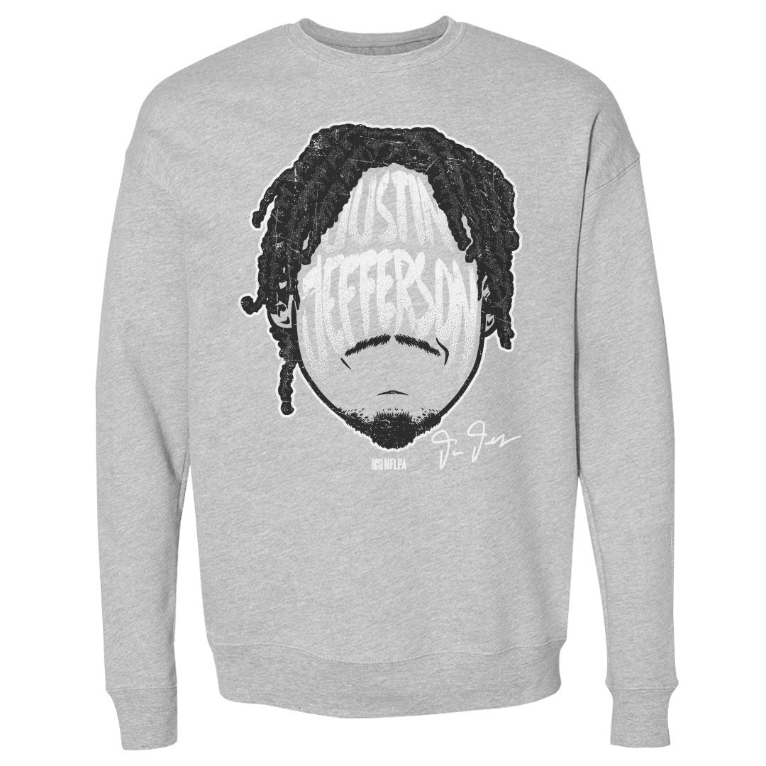 Justin Jefferson Men&#39;s Crewneck Sweatshirt | 500 LEVEL