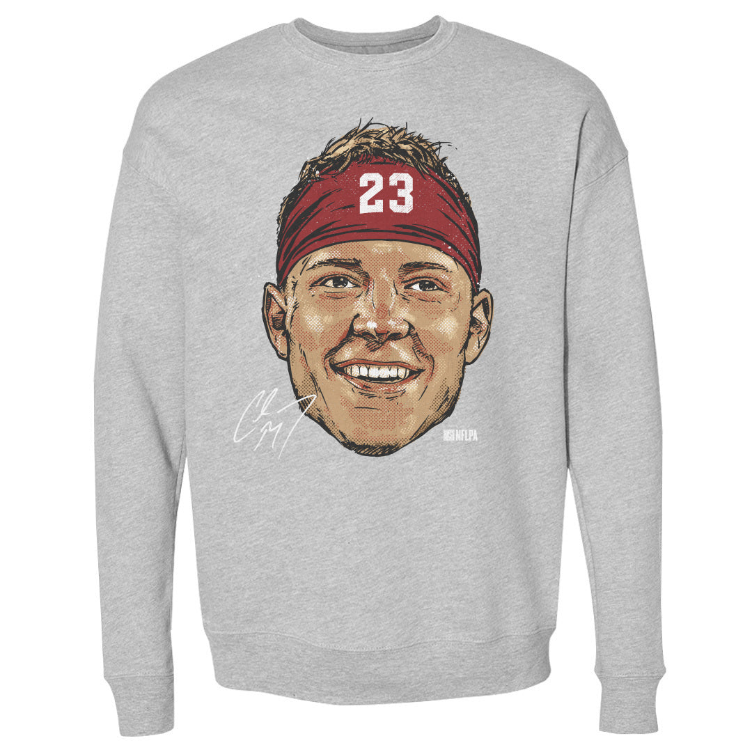 Christian McCaffrey Men&#39;s Crewneck Sweatshirt | 500 LEVEL