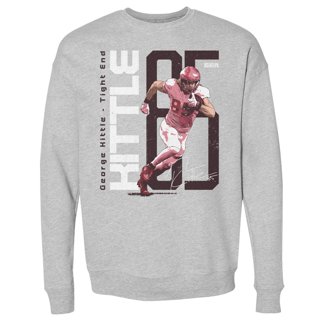 George Kittle Men&#39;s Crewneck Sweatshirt | 500 LEVEL