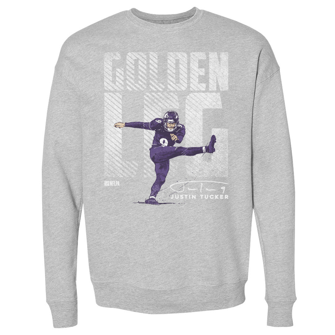 Justin Tucker Men&#39;s Crewneck Sweatshirt | 500 LEVEL