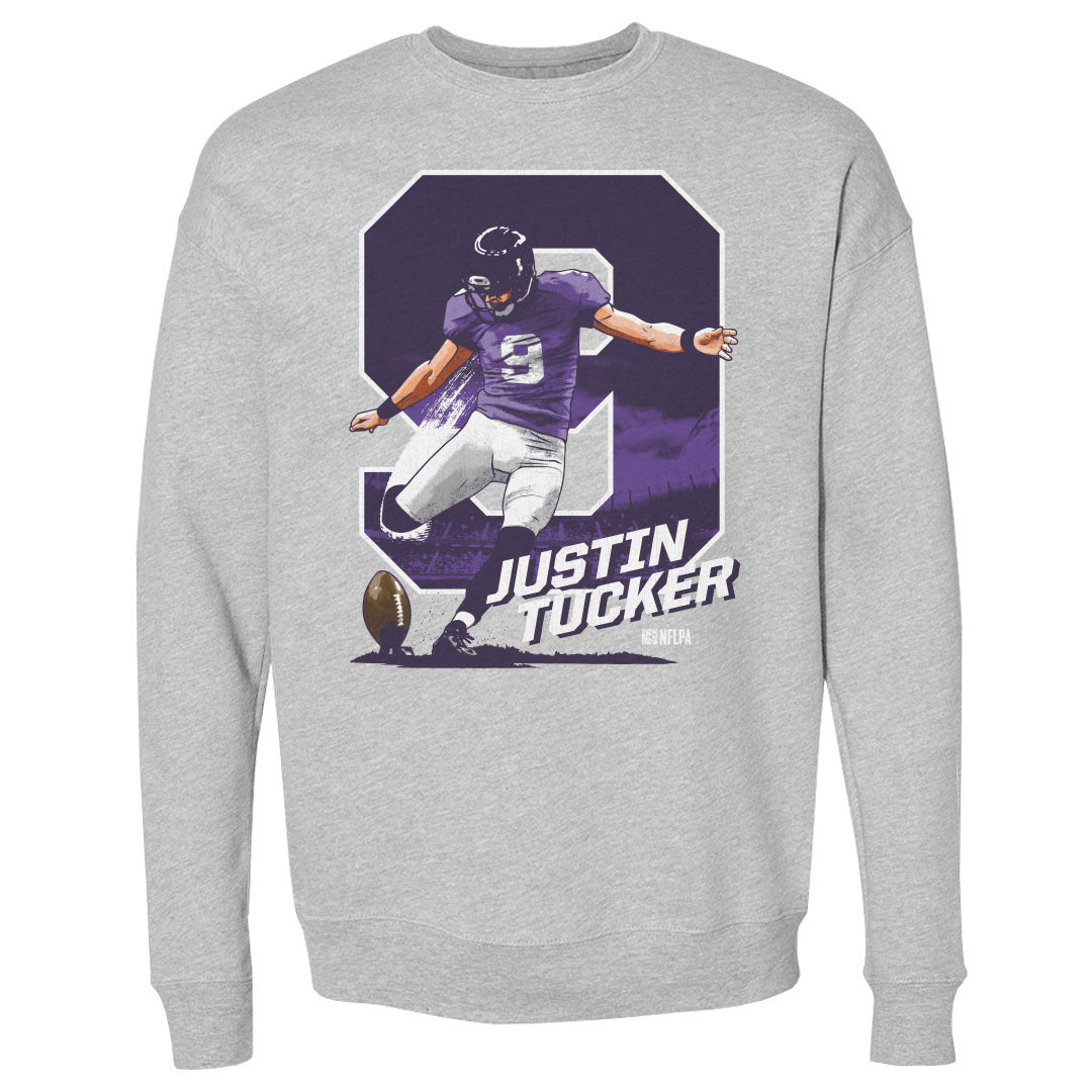 Justin Tucker Men&#39;s Crewneck Sweatshirt | 500 LEVEL