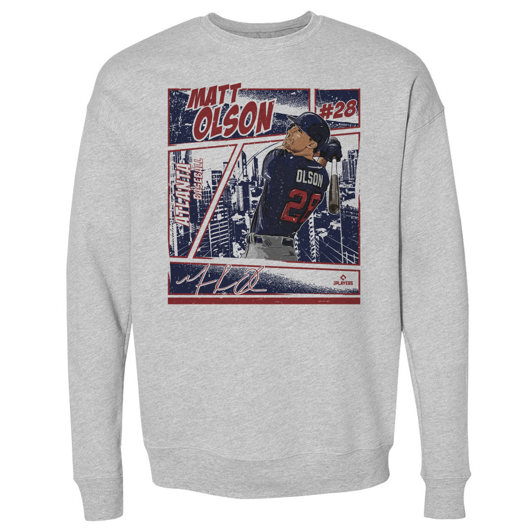 Matt Olson Men&#39;s Crewneck Sweatshirt | 500 LEVEL