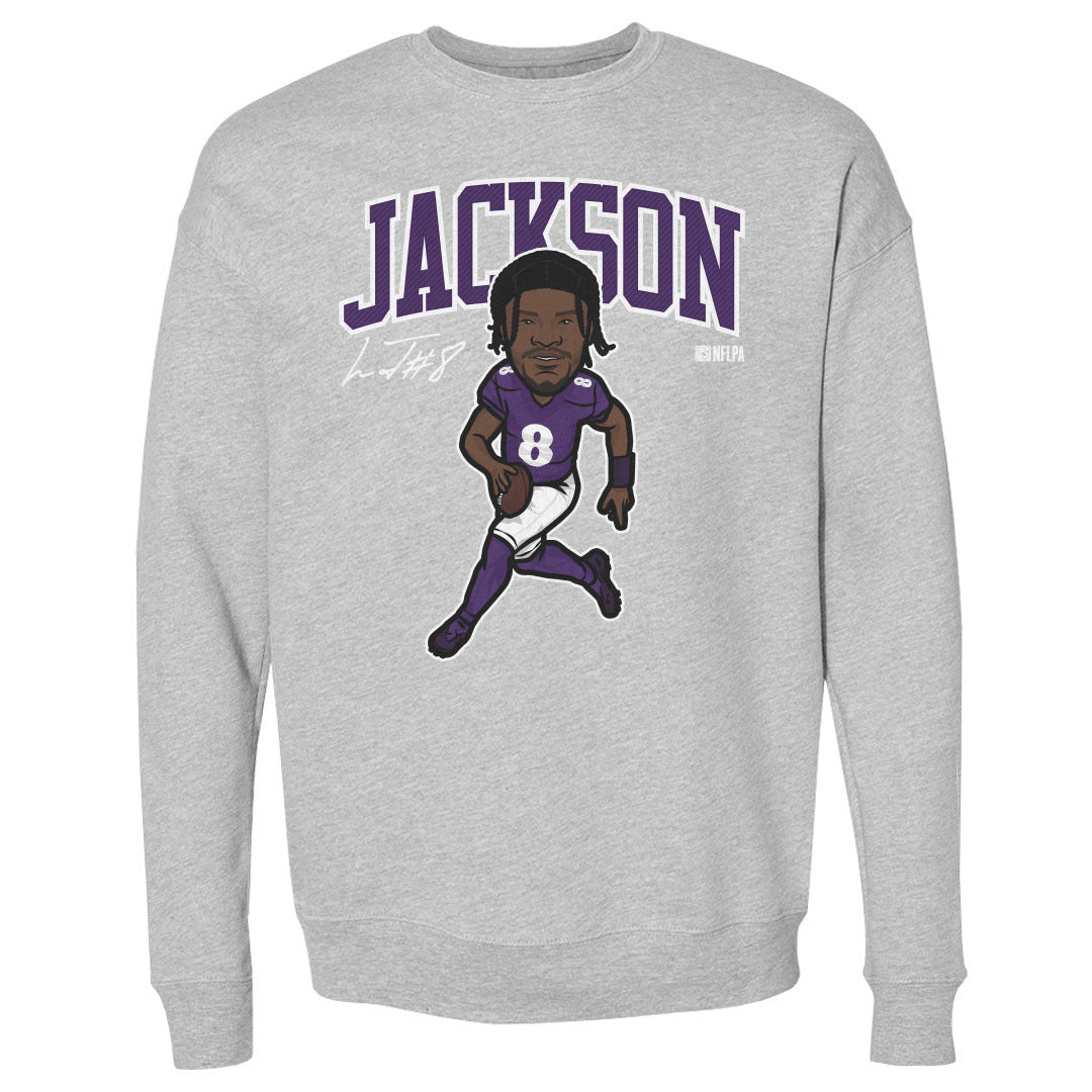 Lamar Jackson Men's Crewneck Sweatshirt, Baltimore Football Men's Crewneck  Sweatshirt