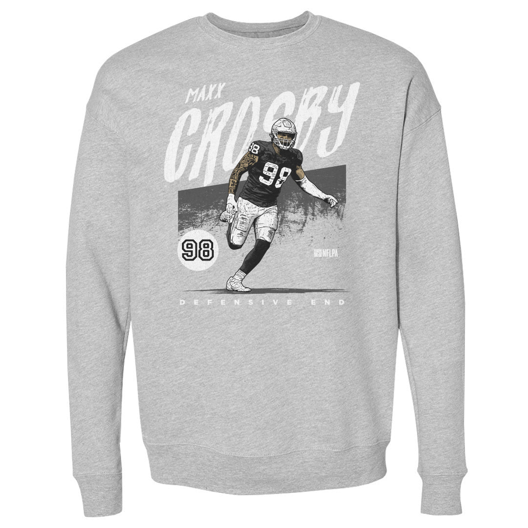 Maxx Crosby Men&#39;s Crewneck Sweatshirt | 500 LEVEL