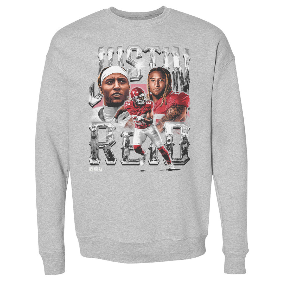 Justin Reid Men&#39;s Crewneck Sweatshirt | 500 LEVEL