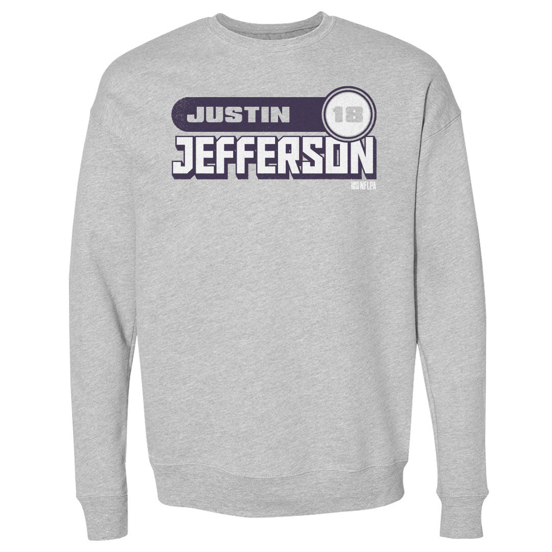 Justin Jefferson Men&#39;s Crewneck Sweatshirt | 500 LEVEL