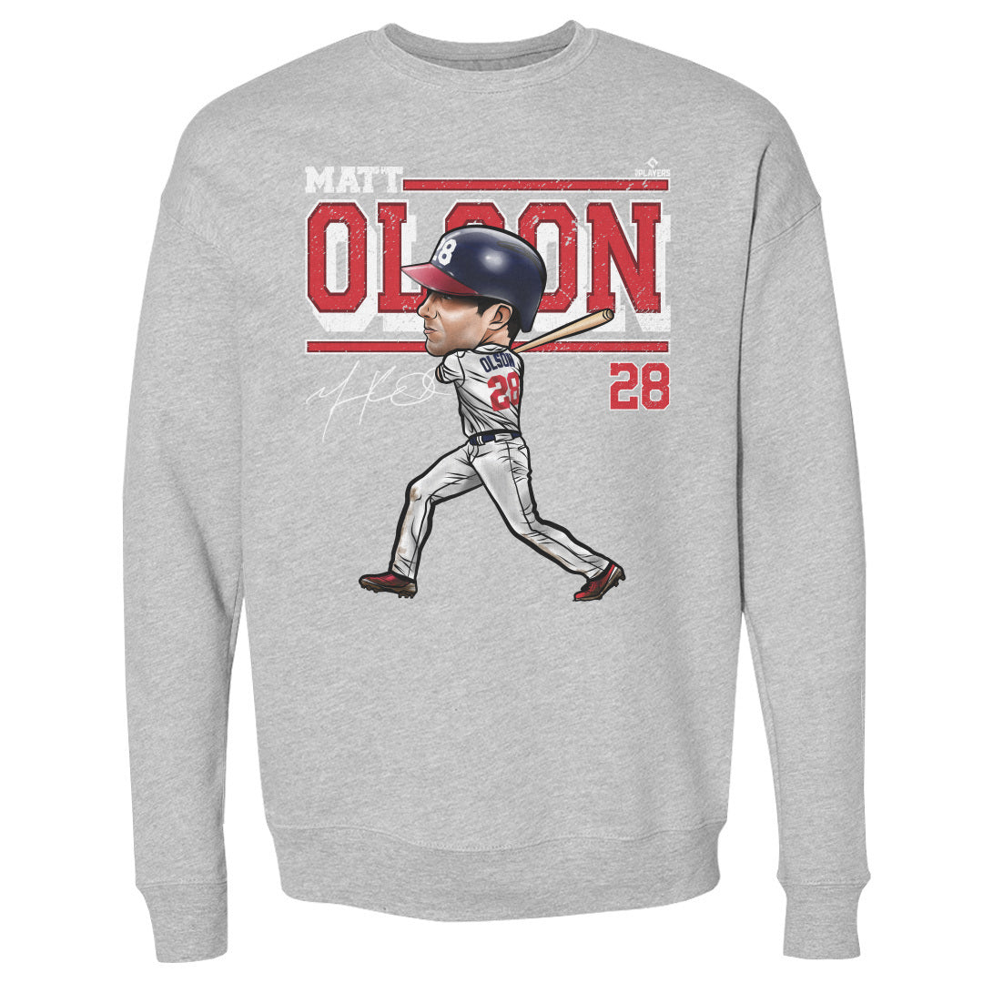 Matt Olson Men&#39;s Crewneck Sweatshirt | 500 LEVEL