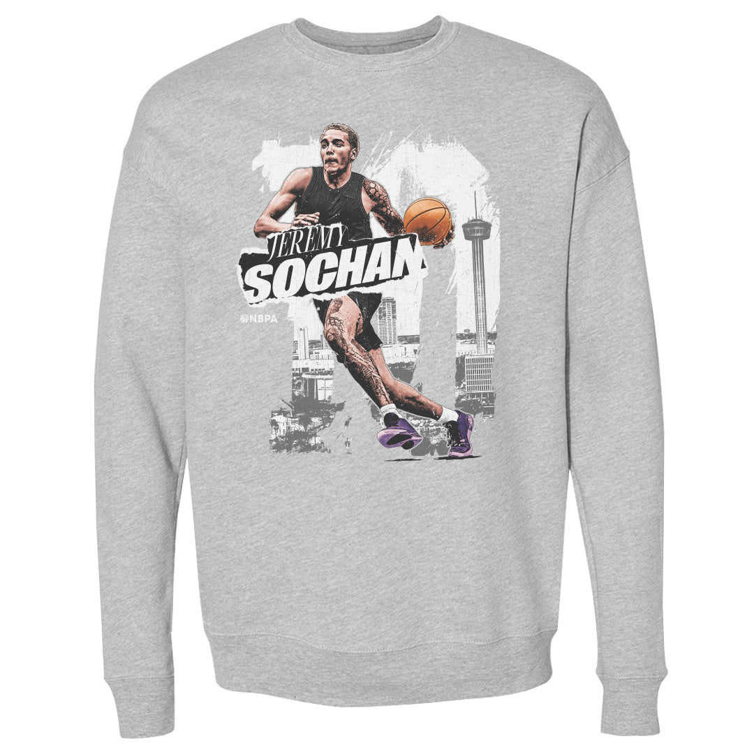 Jeremy Sochan Men&#39;s Crewneck Sweatshirt | 500 LEVEL