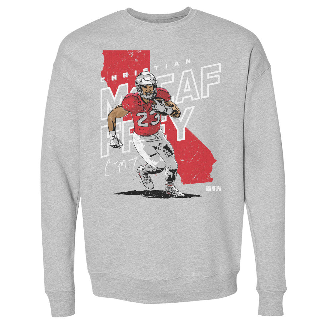 Christian McCaffrey Men&#39;s Crewneck Sweatshirt | 500 LEVEL