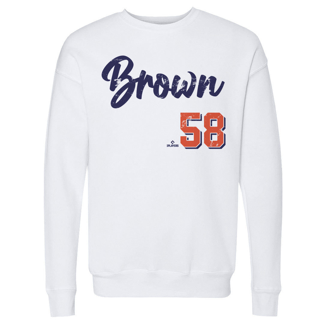 Hunter Brown Men&#39;s Crewneck Sweatshirt | 500 LEVEL