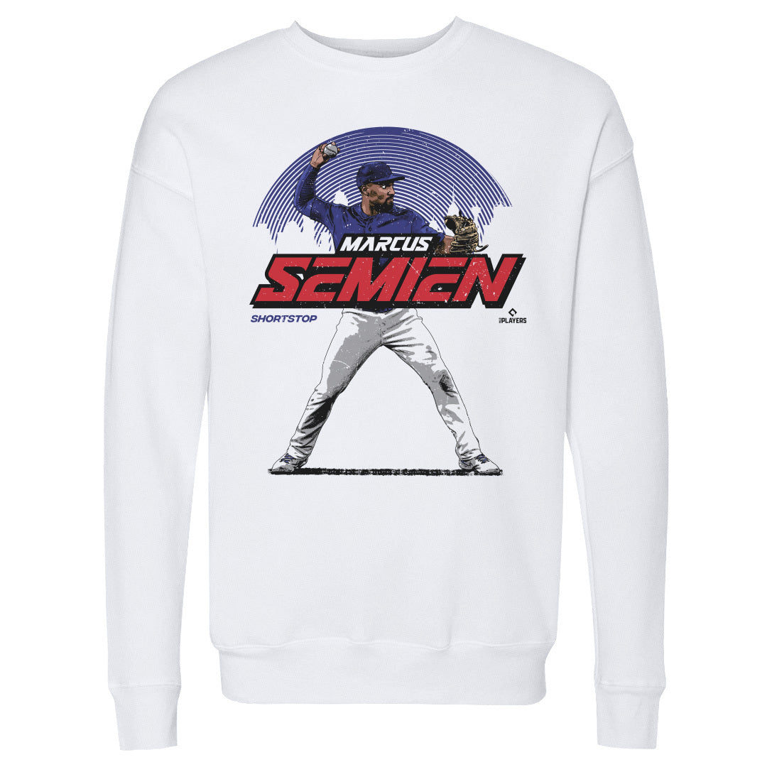 Marcus Semien Men&#39;s Crewneck Sweatshirt | 500 LEVEL