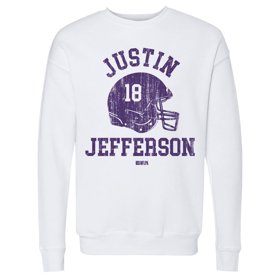 Justin Jefferson Men&#39;s Crewneck Sweatshirt | 500 LEVEL