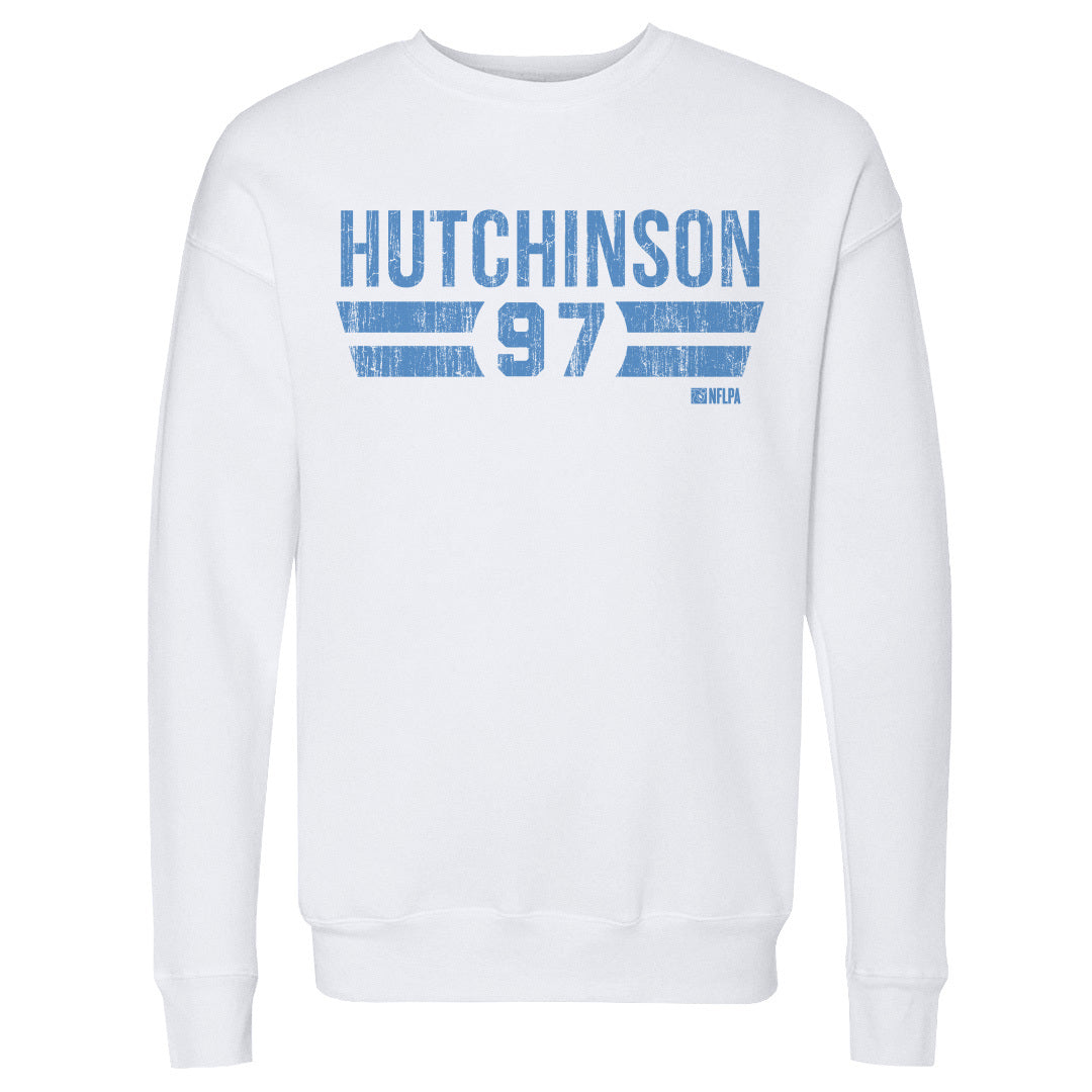 Aidan Hutchinson Men&#39;s Crewneck Sweatshirt | 500 LEVEL